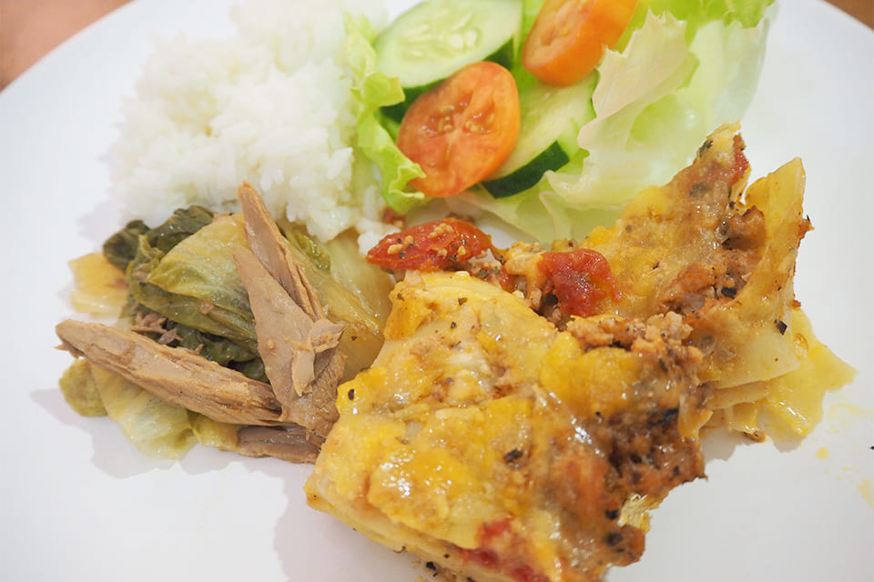 日本人の好みに合わせたこだわりの食事